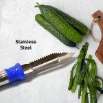2in1 Multi-Purpose Stainless Steel Peeler With Hanging Ring For Vegetables, Potato Peeler, Carrot, grated, Suitable
